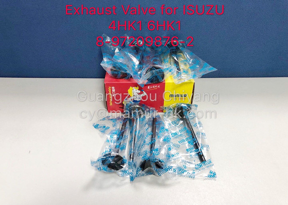 8-97209876-2 ISUZU Engine Parts Exhaust Valve For NPR NQR 4HK1 6HK1