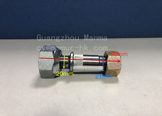 Axle Wheel Pin And Nut ISUZU Chassis Parts For NPR NQR 8-97081585-2