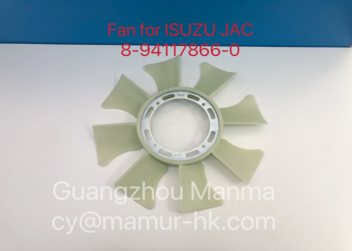 Fan  ISUZU Engine Parts For TFR TFS 4JA1 JAC 4DA1 8-94117866-0